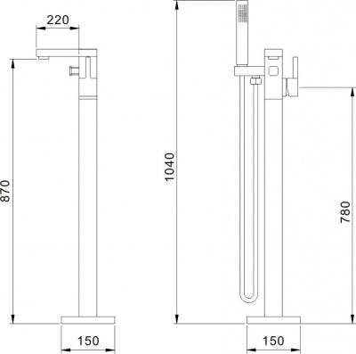 Смеситель Aquanet JA-6002