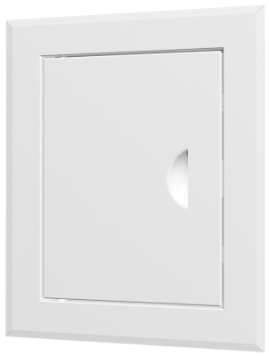 ЛТ6060М, Люк-дверца ревизионная 660х660 с фланцем 600х600 с ручкой стальная с покрытием полимерной