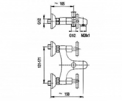Смеситель KFA ARMATURA SYMETRIC 344-010-00