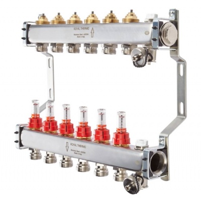 Коллектор Royal Thermo 1" в/р-3/4" н/р, вых-5