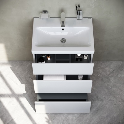 Тумба AM.PM GEM S M91FSX0602WG (без раковины)